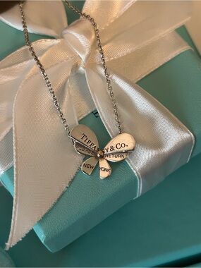 AUTHENTIC! Tiffany & Co Love Bugs Butterfly Bracelet SS & Rose Gold